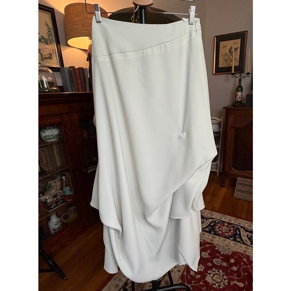 NWT Ivan Grundahl Cream Skirt with Adjustable Ties, Size M